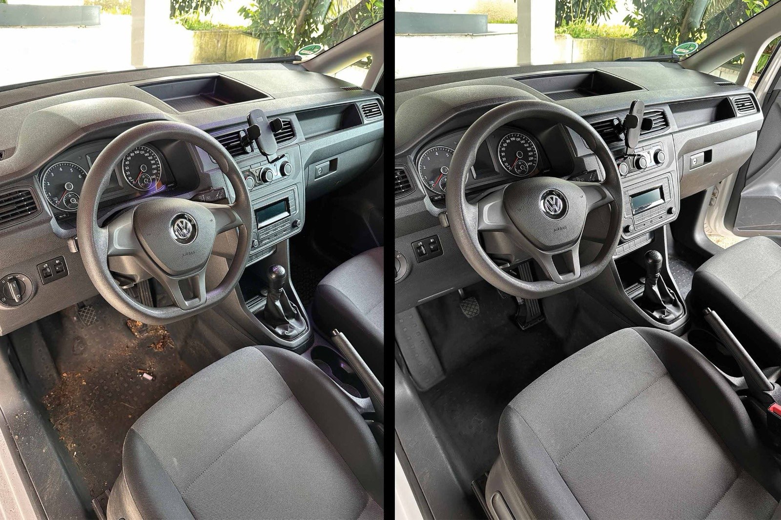 Auto Innenreinigung Esslingen – Vorher Nachher Ergebnis professionelle Fahrzeuginnenreinigung